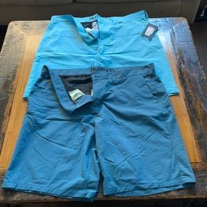 Bundle 2 Pair of Men Blue Hurley Shorts Size 38